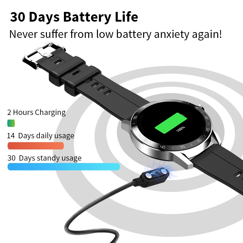 Iowodo Smart Watch X1 5atm Waterproof Fitness Tracker Heart Rate Monitor  Long-lasting Battery Sport Watch For Android Ios Phone - Smart Watches -  AliExpress