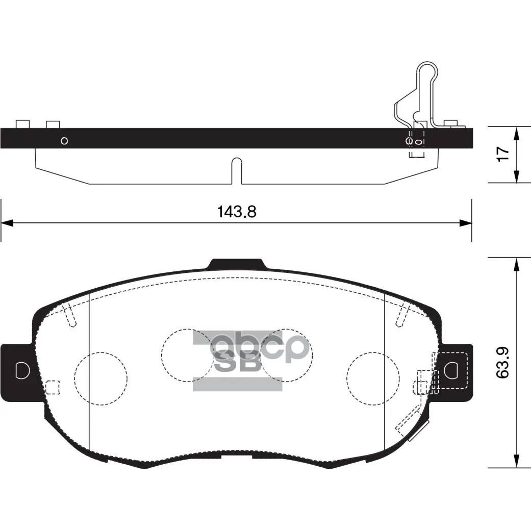 Sp1386_колодки Дисковые Передние! Toyota Lexus Ls 400 92-94/Celsior Ucf10 92-94 Sangsin Brake Sp1386 Sangsin brake арт. SP1386