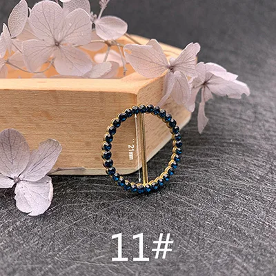 Meetee 5 шт. Стразы Tri-Glide пряжки сплав жемчуг пояс Одежда Узел Декор Кнопка DIY Ювелирные изделия Одежда Сумки Аксессуары BF475