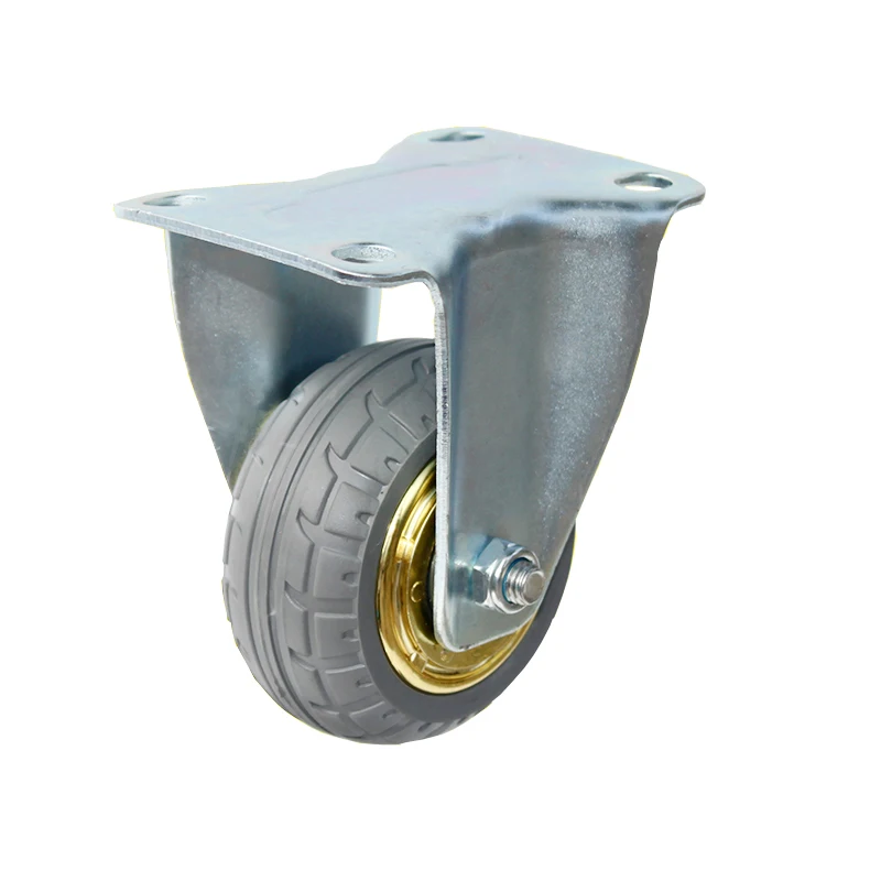 3-Inch Furniture Caster Solid Rubber Tire Trolley Wheel Bearing Directional Muted Medical Bed Equipment Part | Обустройство дома