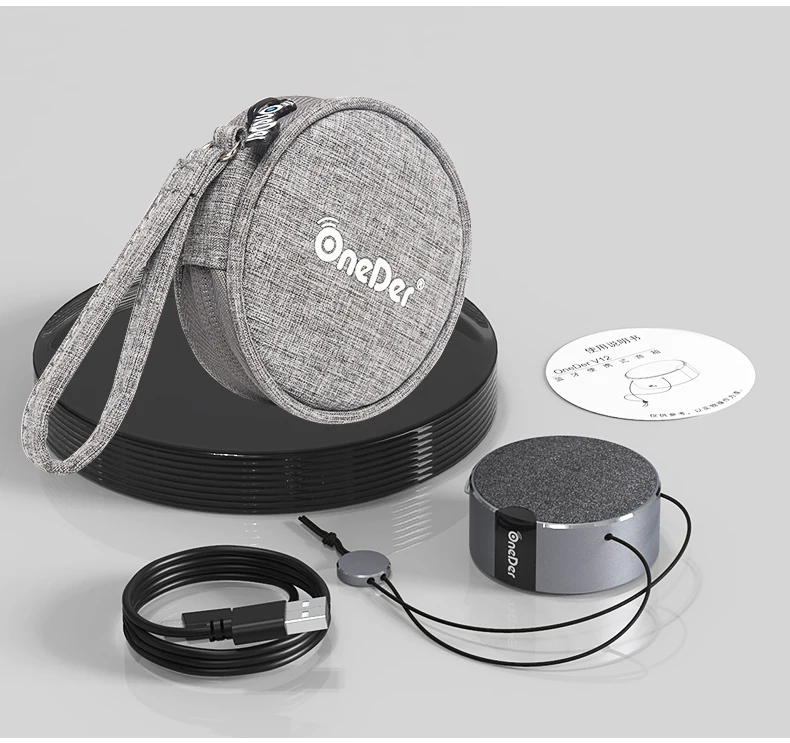 00:02 00:10 просмотр большего изображения OneDer V12 TWS Bluetooth динамик для телефона металлический дизайн с крючком открытый и закрытый мини-динамик O
