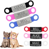 Pet ID Tags Stainless Steel Personalized For Small Dogs Cats Custom Engraved Dog Nameplate Tags Collar Accessories 1