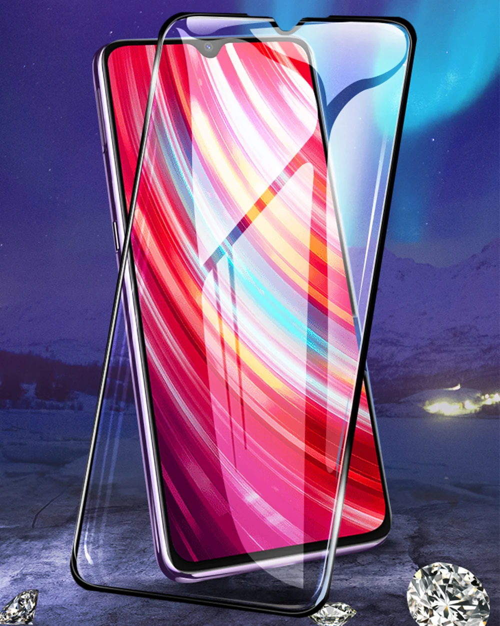 Для Xiaomi Redmi Note 8 T закаленное стекло полное покрытие экрана протектор для Redmi Note 8 8 T защитное стекло пленка защита экрана