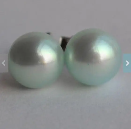 

Unique Pearls jewellery Store AAA Top Quality 8mm Blue Natural Pearl Earring 925 Silver Earrings Fine Jewelry For Women