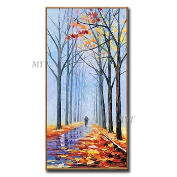 

Autumn Turned Into Winter Abstract Beautiful Oil Painting Wall Art Home Decor Picture Modern Oil Painting On Canvas Unframe