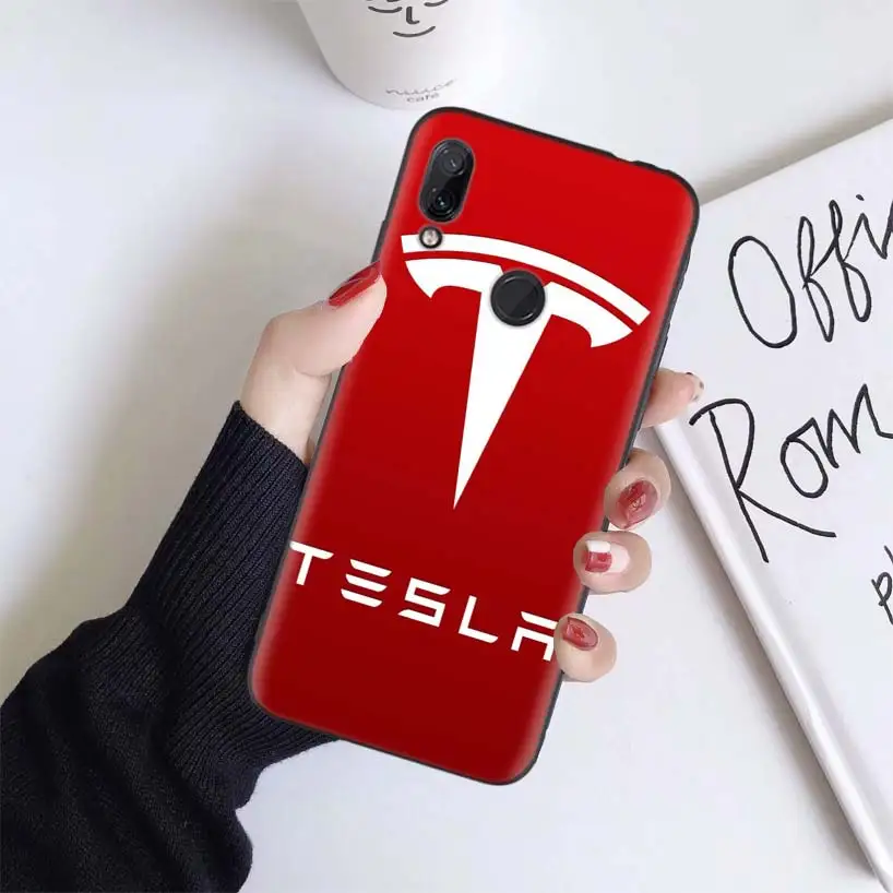 BS331-7 Супер Электрический автомобильный чехол с логотипом Tesla для Xiao mi Red mi Note 7 8 K20 7S 7A 6 6A Pro S2 5 mi Play 9T CC9 E A1 A2 Lite F1 мягкий чехол для телефона C - Цвет: BS331-7