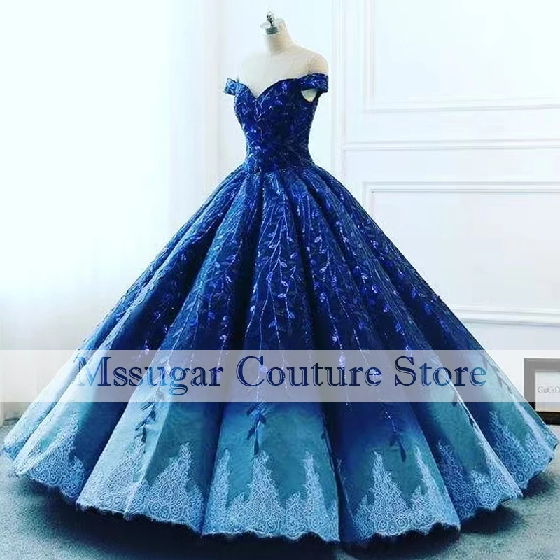 

Элегантные Синие платья Quinceanera, роскошное платье с аппликацией для вечевечерние НКИ и выпускного вечера, платья для 15-15 лет, 2021
