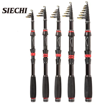 

SIECHI1.8-3M Telescopic Fishing Rod Ultralight Carbon Portable Travel Spinning Fishing Pole Lure Rod Fishing Tackle Pesce