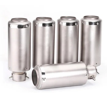 

Laser marking logo Italy Motorcycle Exhaust Pipe for Heat Wrap Escapamento Para Moto Z900 Exhaust Mt 07