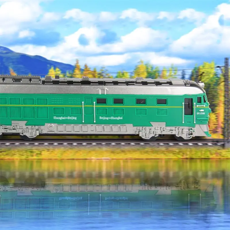 1: 87 Модель поезда из искусственного сплава локомотив игрушка звуковые огни