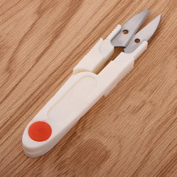 

Mini Sewing Scissor Yarn Small Snips Trimming Nipper Plastic Handle