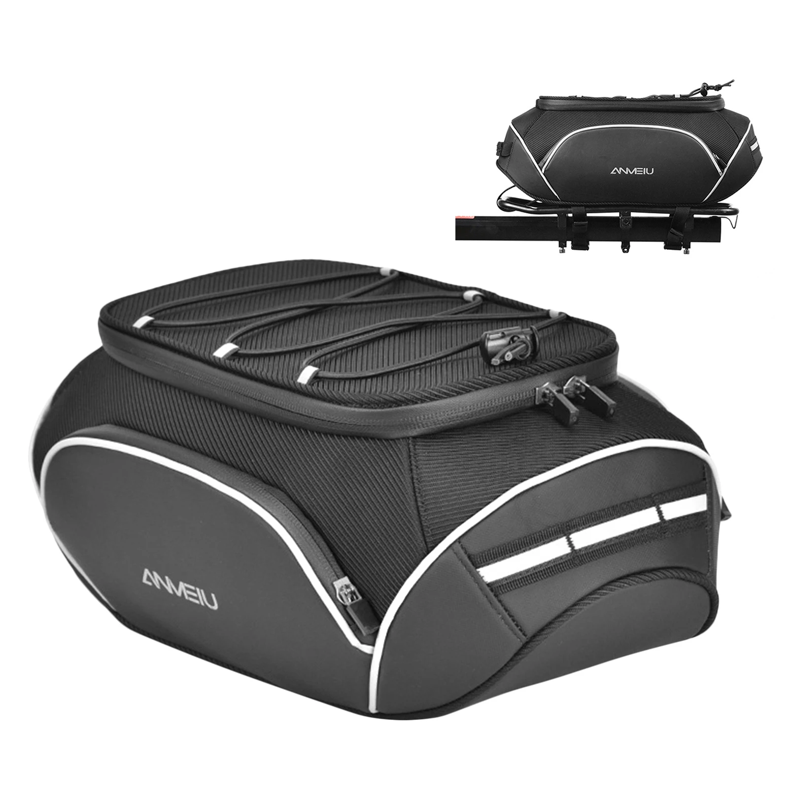 Description Picture 4 of item8L Bicycle Bags Large Capacity Waterproof Cycling Bag Mountain Bike Saddle Rack Trunk Bags Luggage Carrier Bike Bag