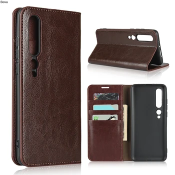 

Deluxe Wallet Case For Xiaomi Mi 10 Pro Mi10 5G Genuine Cow Leather Case Flip Cover Real Skin Phone Bags