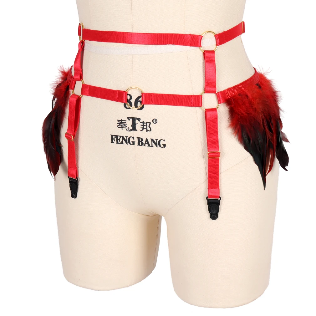 Multicolor punk elastic suspender thigh suspender   fetish bondage belt sexy garter belt female stockings suspender belt