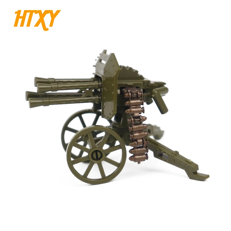 Военное оружие модель пушки армейский зеленый цвет с пулями курица ужин WW2 SWAT