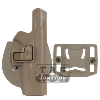 

Tactical Serpa Pistol Holster Level 2 Auto Lock Duty Quick Right Hand Belt Loop Full Length Pistol Holster For Glock 17 19 22 23