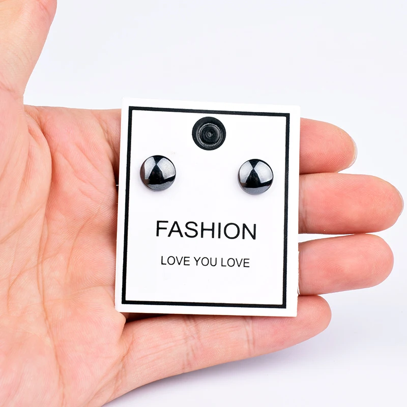 Magnetic Earrings Weight Loss Magnet Natural Stone Therapy Slimming Health Care Power Clip