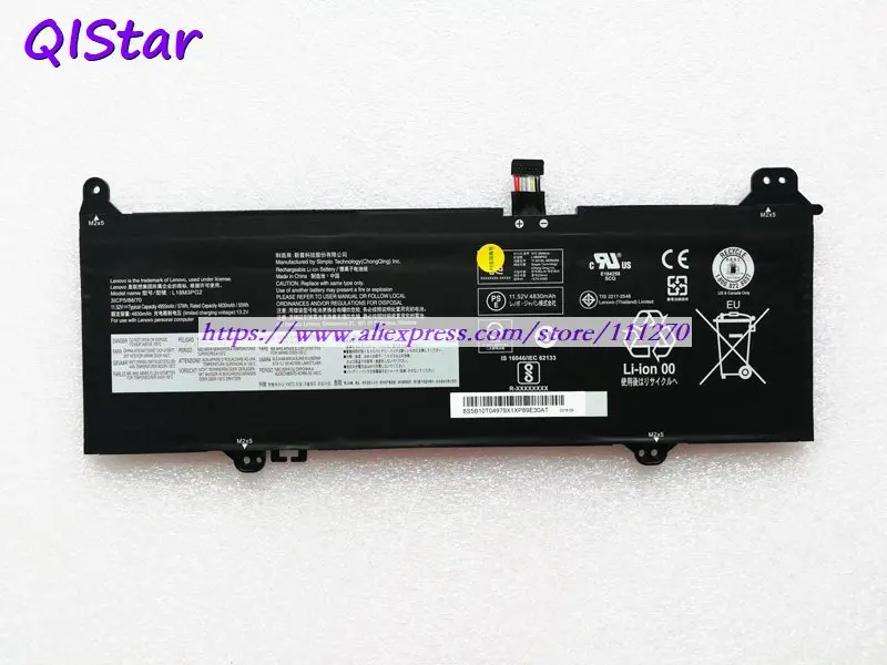 QISTAR 11,52 V 4955mAh 57Wh подлинный L18M3PG2 Аккумулятор для ноутбука lenovo ноутбук компьютер