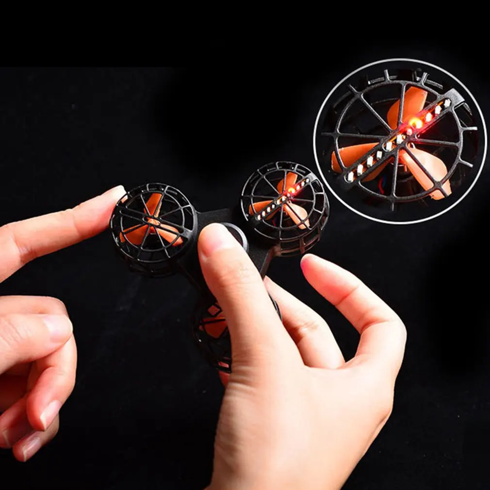 Светящаяся зарядка, непрерывная игра, кончик пальца, ручная Поворотная игрушка, светящийся Летающий праздничный подарок, воздушный Спиннер