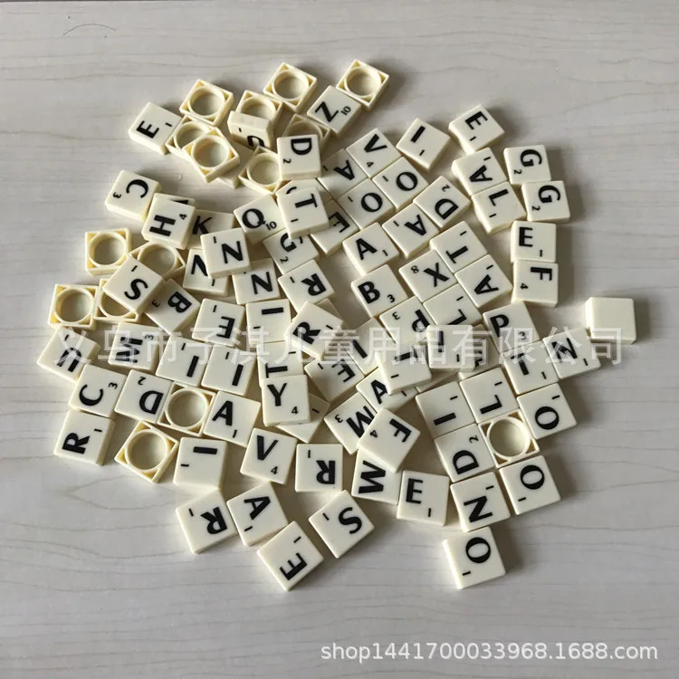 Аксессуары для игры с надписью «Scrabble», китайские чеки с надписью, Пластиковые Китайские чеки, около 120 грамм