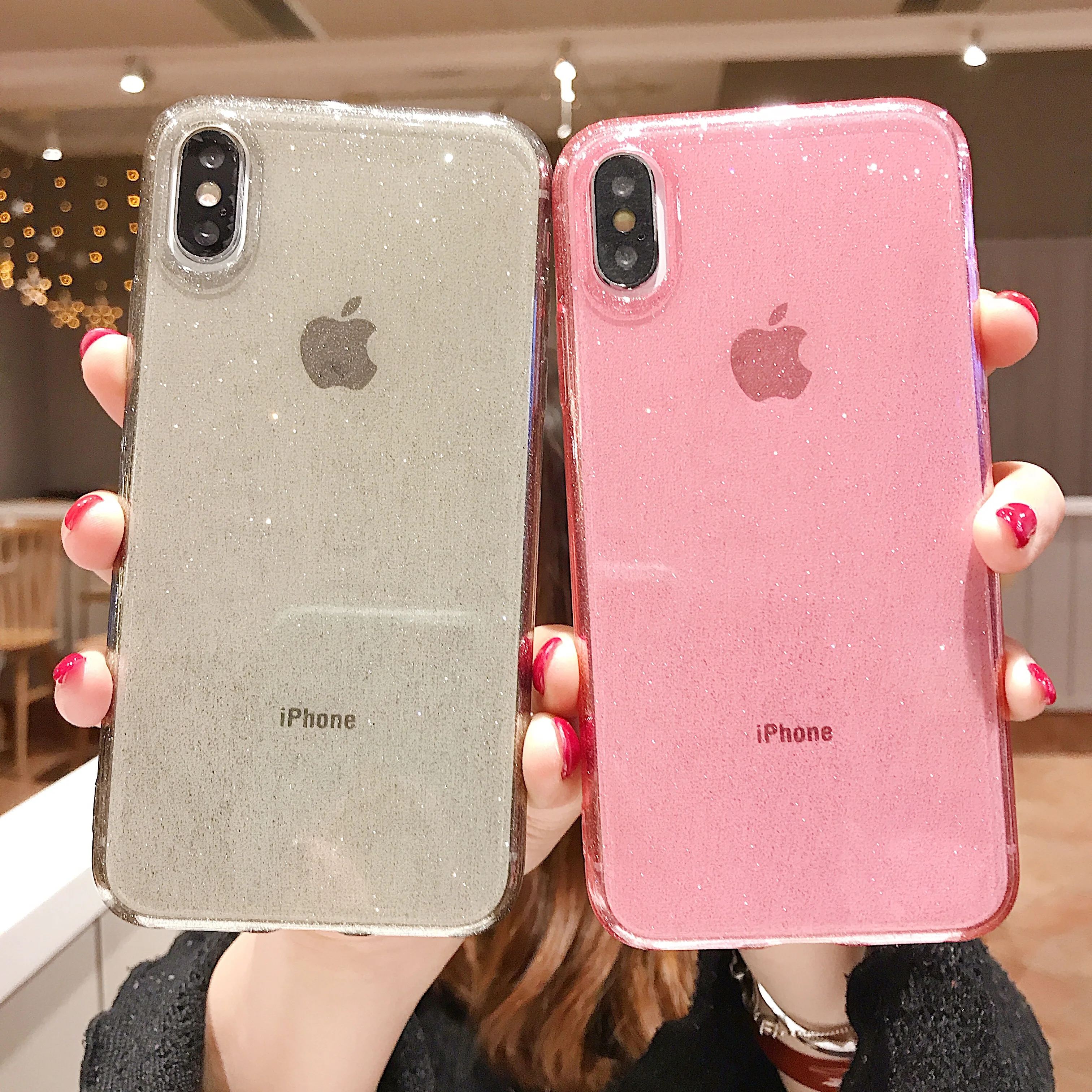 LISCN защитный чехол для телефона для iphone 8Plus 7 8 6s 7P iphone 6 5 5S SE XR Xs мягкий блестящий чехол для iphone Xs Max чехол