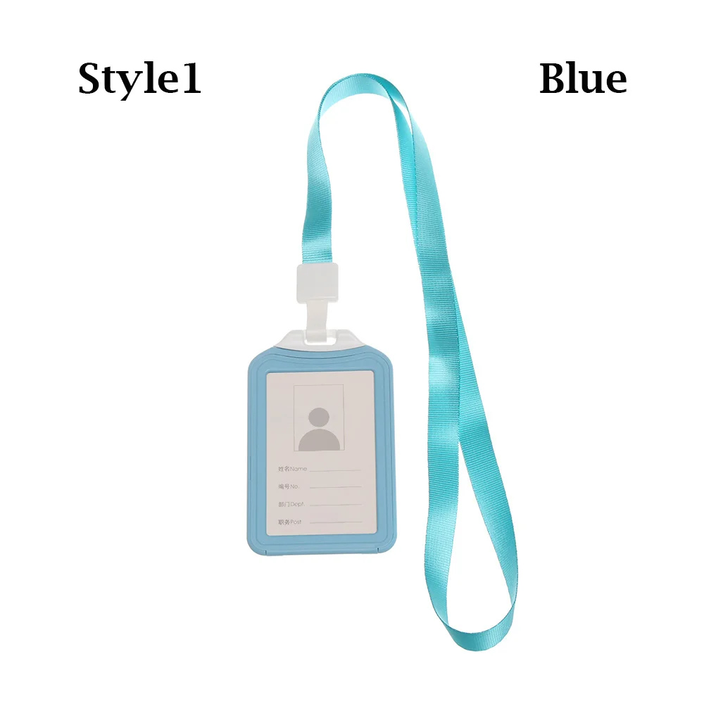 Style 1-blue Новые держатели для кредитных карт для мужчин и женщин, деловая сумка для работы, чехол для студенческого автобуса, чехлы для ID карт, сумка, держатель для удостоверения личности - Цвет: Style 1-blue