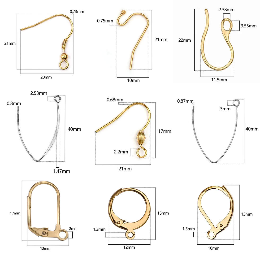 Types of Earring Findings  Jewelry findings guide, Types of earrings, Earring  findings