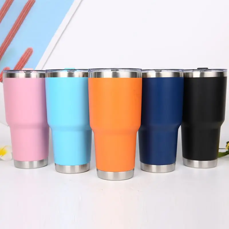 

Cross border 30oz Stainless Steel Spray molded Car Cup Outdoor Insulation Cold Beer Ware European and American Double-layer Ice