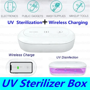 

UV Phone Sanitizer Multi-Function Phone fast Wireless Charger Aroma Diffuser 3 in 1 Disinfection Box for Jewelry Watches Glasses