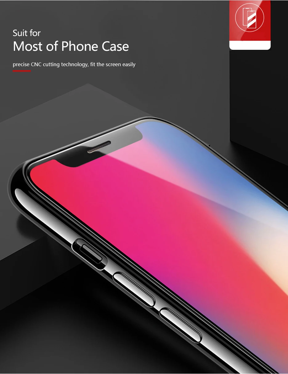 9D закаленное стекло для iPhone 6 S 6s 7 8 Plus XS Max XR X R защита экрана защитное стекло на iPhone 7 iPhone7 чехол полное покрытие