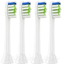 4 шт Насадки для зубных щеток, совместимые с насадками для щеток Philips Sonicare, подходят для 2 серий, 3 серий для здоровья десен, DiamondClean
