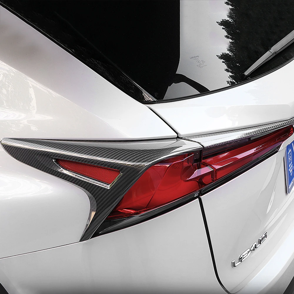 Carманго для LEXUS NX200 NX300 NX300h, автомобильный Стайлинг, задний светильник, накладка из настоящего углеродного волокна, рамка, наклейка, аксессуары