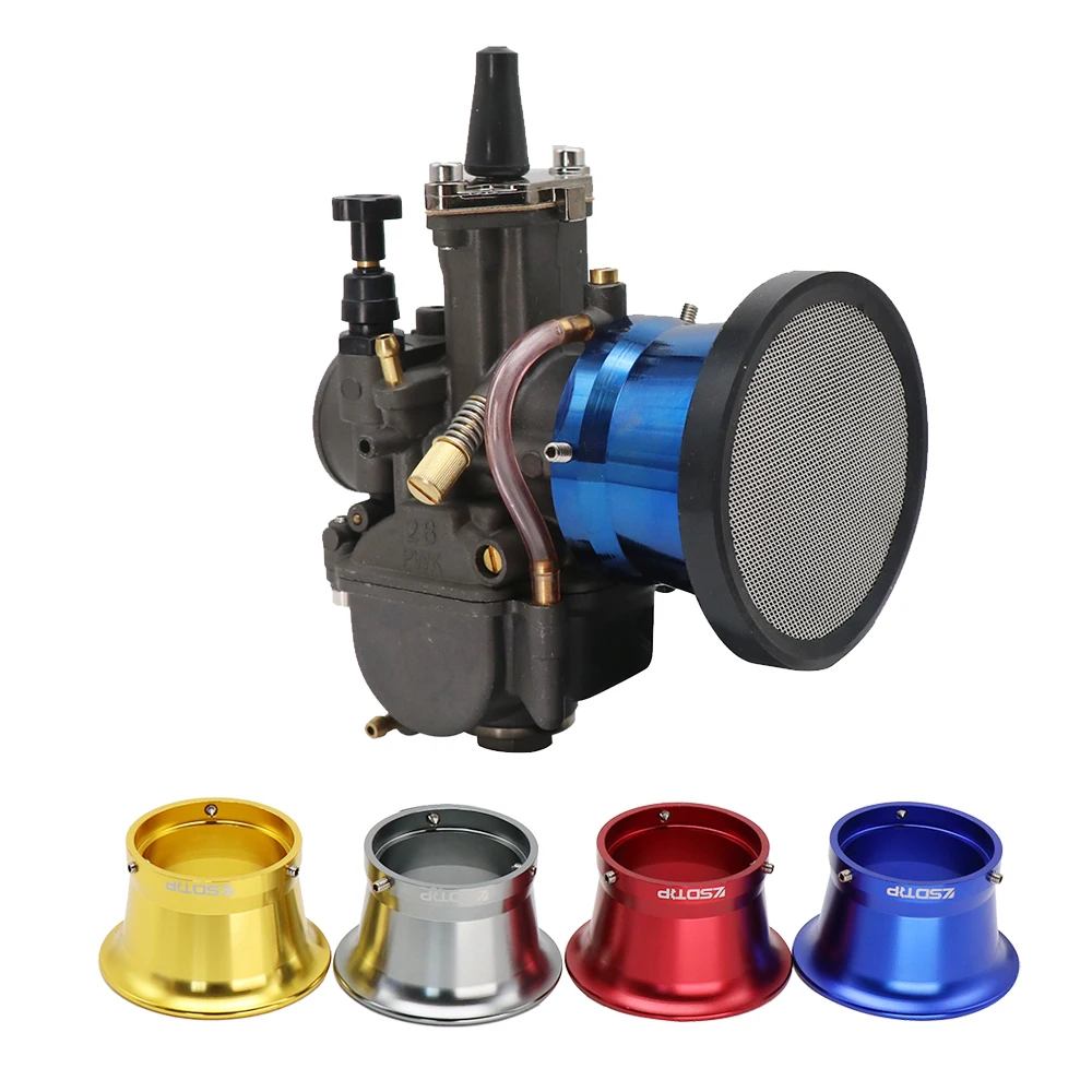 50mm Motorcycle Parts Air Filter Cup Wind Horn Cup Rubber Mesh for PWK21 24 26 28 30mm PE28 30mm Carburetor