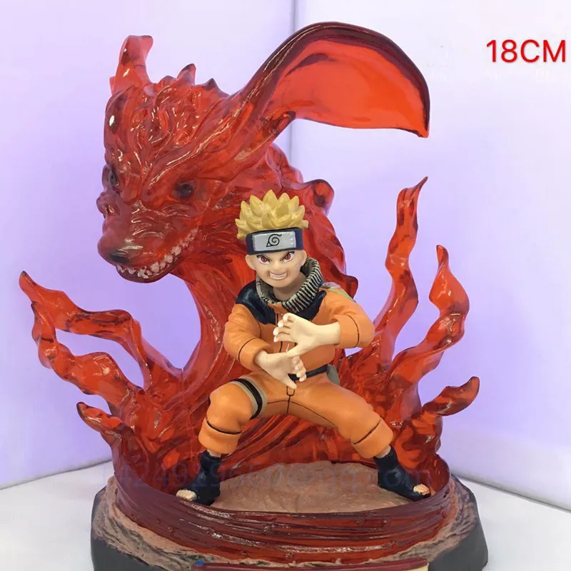 Аниме Наруто шипудэн девять хвостов Курама удзумаки кюуби Битва Ver ПВХ экшн