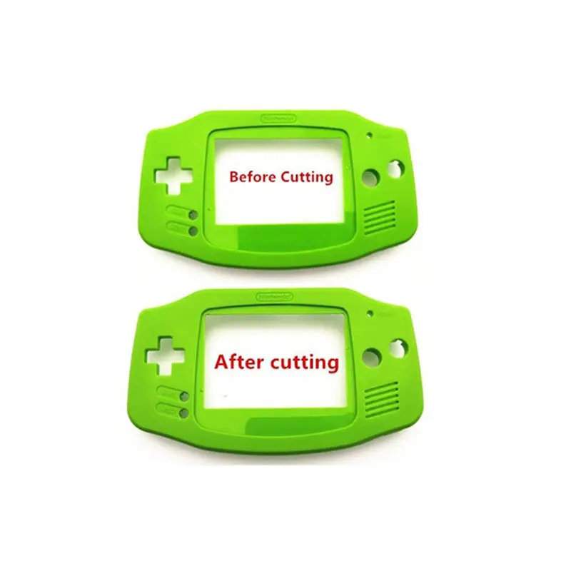 Online IPS V2 LCD Bildschirm Kits mit pre cut shell fall für GBA Hintergrundbeleuchtung LCD V2 Bildschirm 10 Ebenen Hohe helligkeit Für GBA Konsole Gehäuse