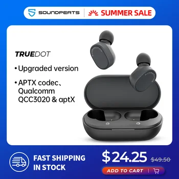 SoundPEATS Bluetooth 5,0 настоящие Беспроводные наушники с сенсорным управлением наушники Встроенный микрофон 7,2 мм улучшенные драйверы IPX5 Водонепро...