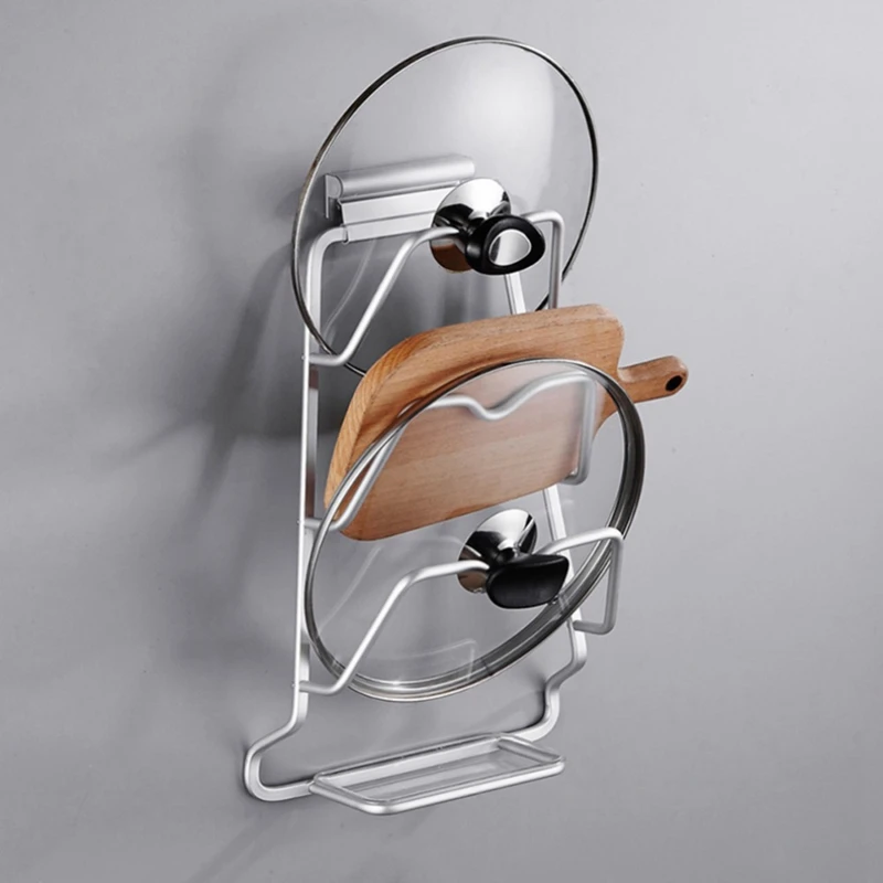 Punch-Free Lid Rack Kitchen Multi-Function Cutting Board Kitchen Shelf Storage Rack