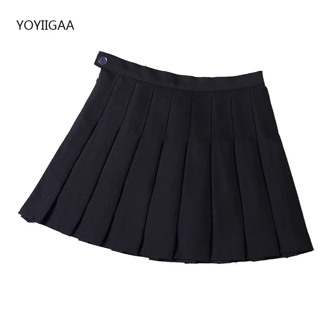 Summer Women Pleated Skirt High Waist Female Plaid Skirts Preppy Style Ladies Girls Dance Mini Skirt Fashion Chic Woman Skirts a2