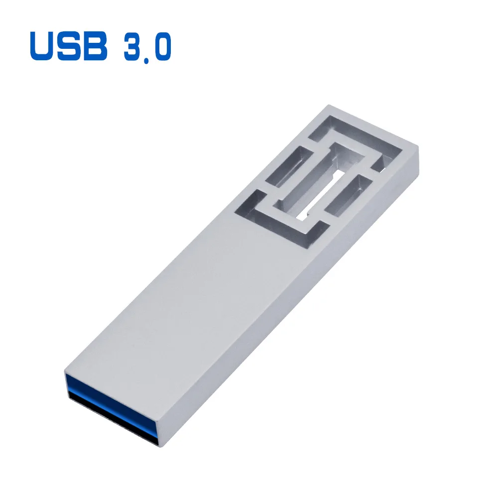 silver usb 3.0 Более 10 шт. бесплатный логотип) металлическая решетка окна USB флэш-накопитель 3,0 8GB16GB мини-флешки 32GB 64GB 128GB компьютерная карта памяти подарки - Цвет: silver usb 3.0