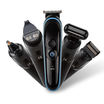 

5 In 1 Cordless Electric Shavers Waterproof Multi-Use Trimming Kit for Dry / Wet Application Shaving Machine Razors