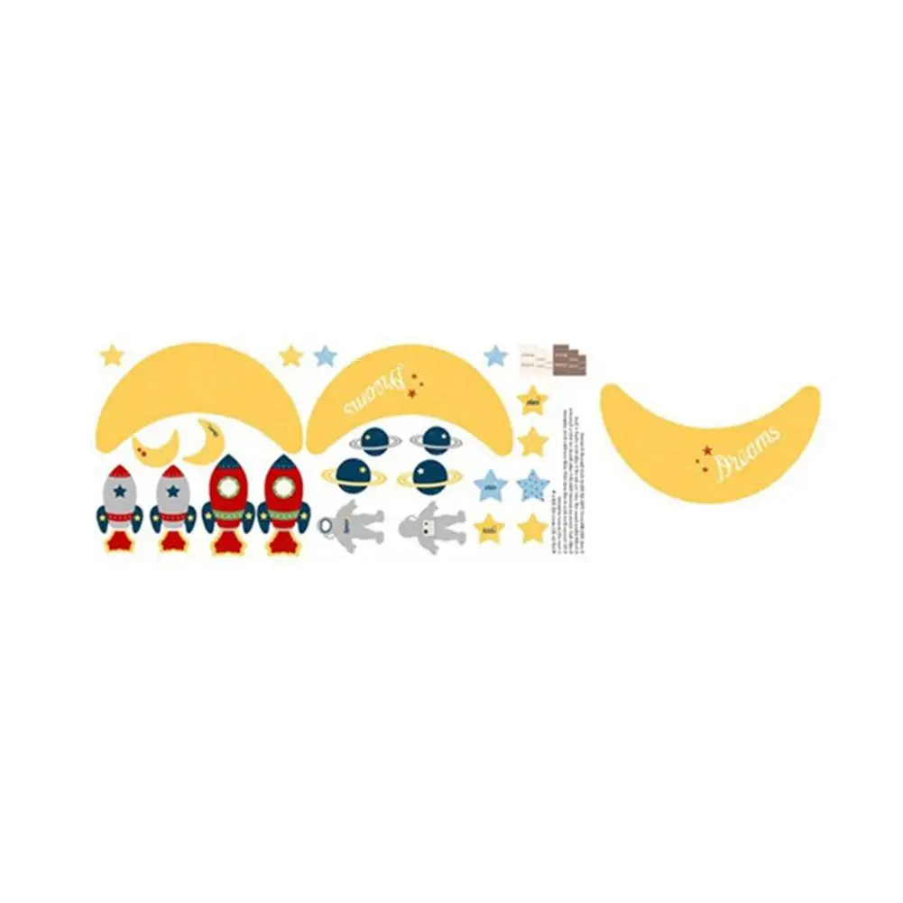 Инновационный подвесной Колокольчик для детской коляски, мягкая плюшевая подвеска на стену, рисунок облака, ракета, детская коляска, погремушка, украшение детской комнаты