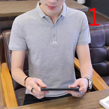 

Short-sleeved t-shirt men's thin section solid color mercerized cotton men's short-sleeved t-shirt large size half-sleeved shirt