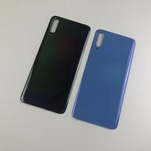 Для SAMSUNG Galaxy A70 A705 SM-A705F A705DS Корпус задняя крышка батареи+ крышка объектива камеры+ логотип