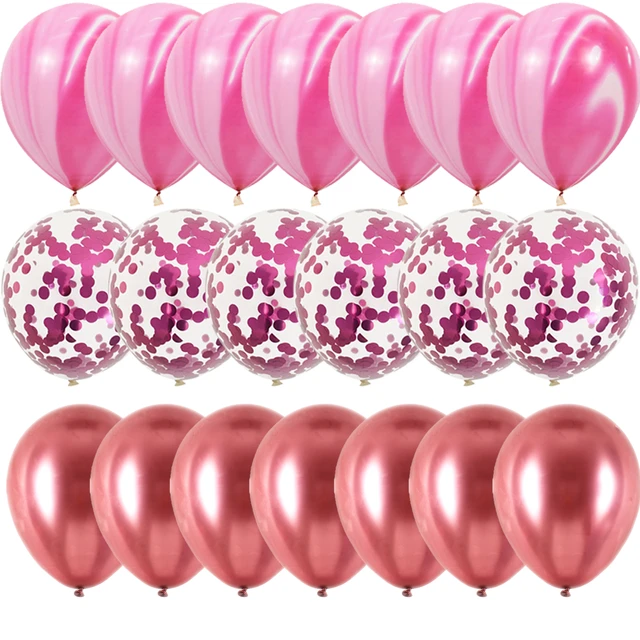 Ensemble de ballons en marbre d'agate bleue, 40 pièces, confettis argentés, décorations pour mariage, saint-valentin, réception-cadeau pour bébé, fête d'anniversaire 6