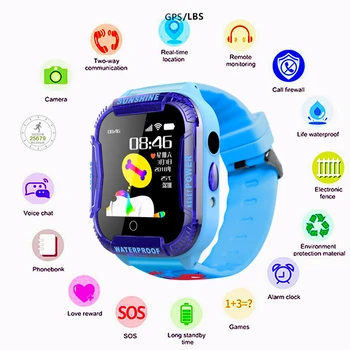 

Phones Bracelet New 2020 Electronics Boy Girl Children Watches 2G Call Waterproof Connect Smart Watch Ios Android Birthday Gift