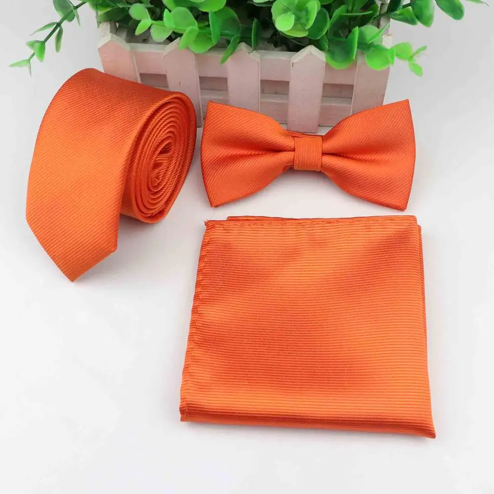 10 Strip Colorful Neck Tie Set For Men Slim Necktie Bowtie Handkerchief Suit Ties Cravat Butterfly Corbatas - Цвет: 10