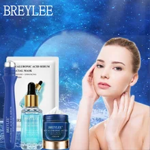 BREYLEE Hyaluronic Acid Skin Care Set Nourishing Eye Cream Serum Anti-Aging Moisturizing Repair Essence  Acne Treatment Creams