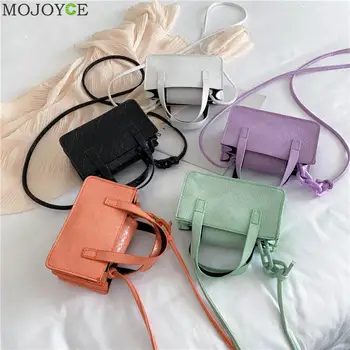 

Lady Tote PU Top-handle Crossbody Handbag Fashion Women Solid Color Shoulder Bag Popular Simple Female Daily Bag