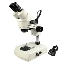 7X-45X бинокулярный стерео микроскоп 1:6. 4 зум галогенная подсветка промышленный микроскоп мобильный телефон ремонт PCB пайка