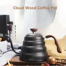 Prémio despeje sobre a chaleira de café com para a temperatura precisa 40floz-gooseneck chaleira de chá-5 xícara de aço inoxidável bule